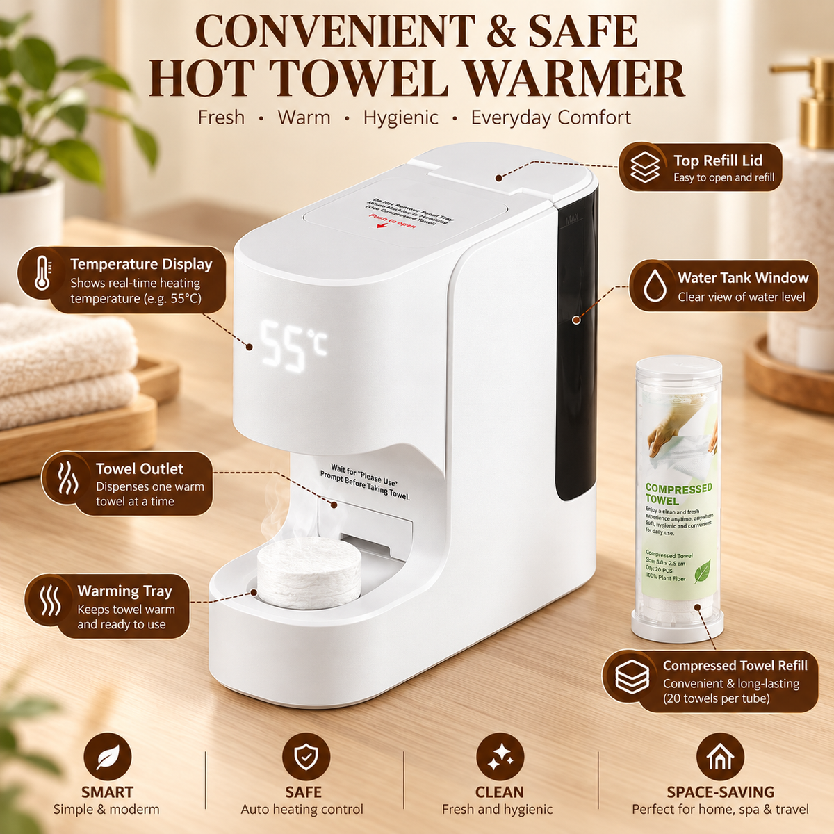 CALORA Hot Towel Dispenser