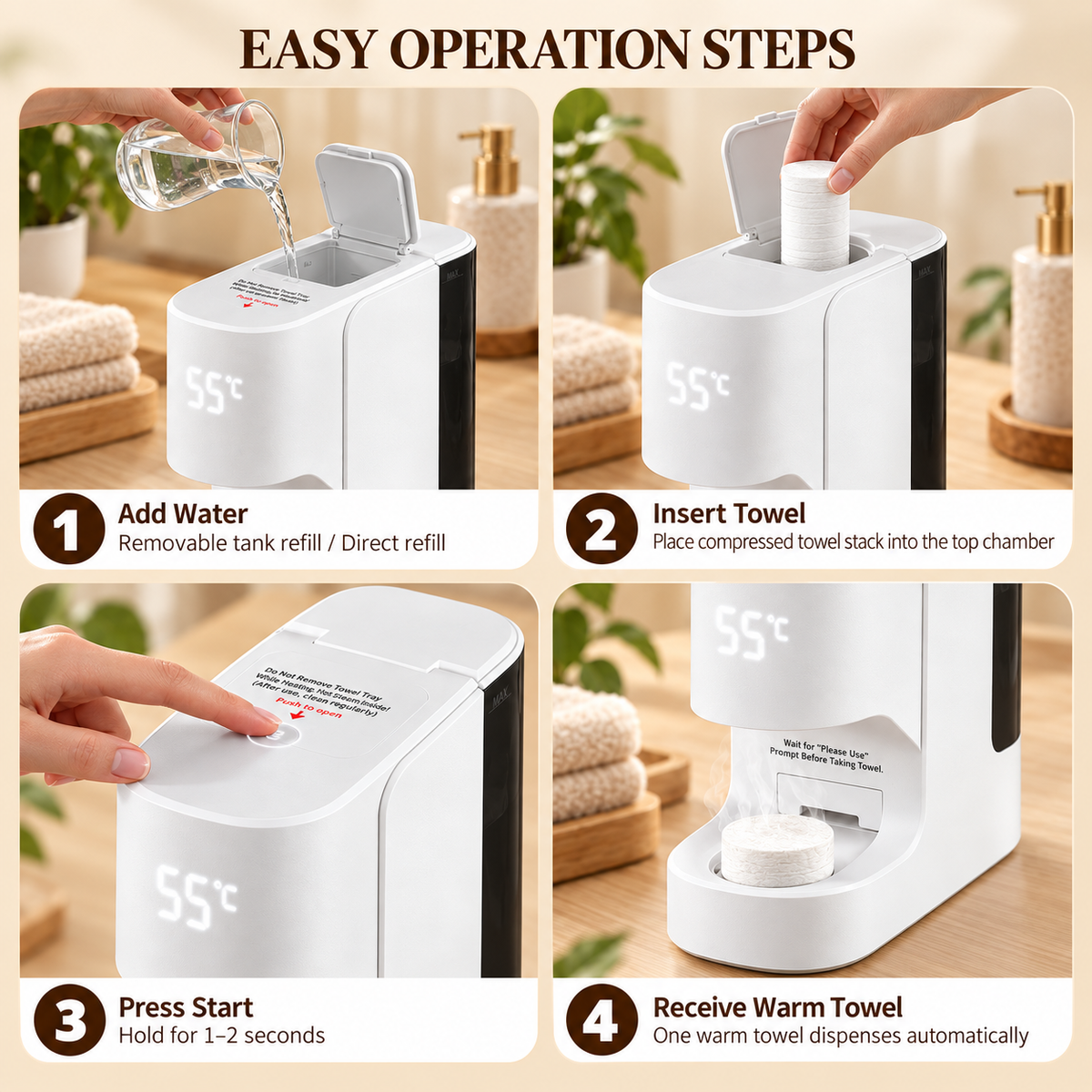 CALORA Hot Towel Dispenser