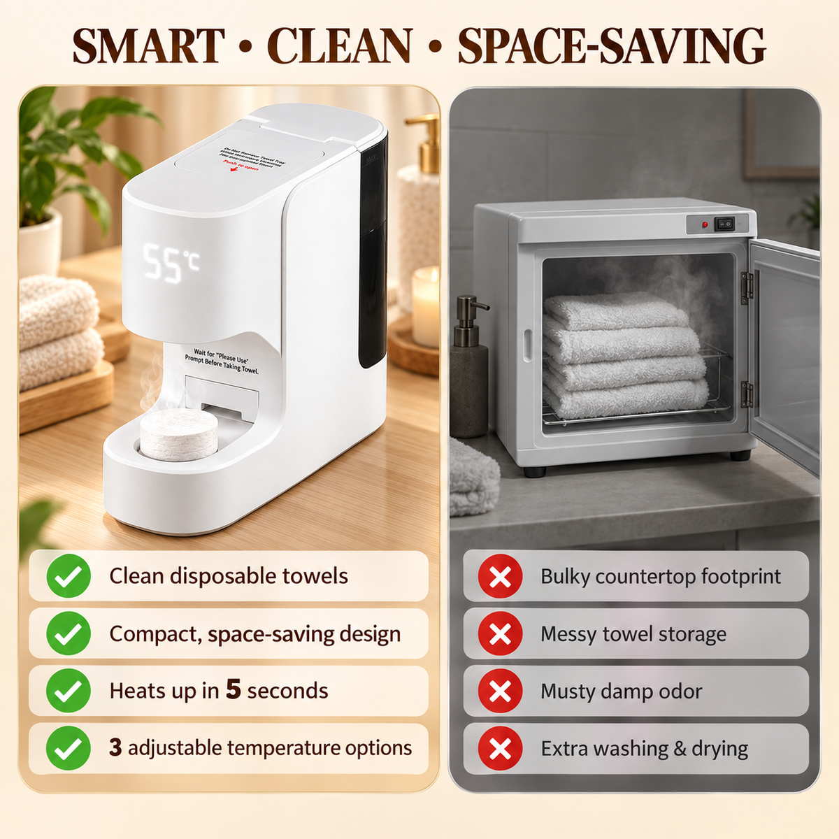 CALORA Hot Towel Dispenser